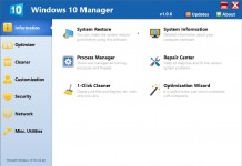 Windows 10 Manager ottimizza, migliora, ripara e ripulisce Windows 10 velocizzandolo windows 10