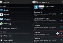 Sincronizzare rubrica smartphone su GMail