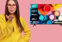 Scopri il piacere dell’alta definizione a soli 288 euro: Smart TV 4K da 43 pollici su Amazon, non lasciarti sfuggire questa GRANDE OCCASIONE!
