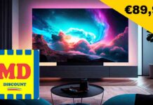 Sorpresa! MD si guadagna la vittoria: Smart TV DVB-T2 a soli €80! LIDL ed Eurospin non hanno scampo